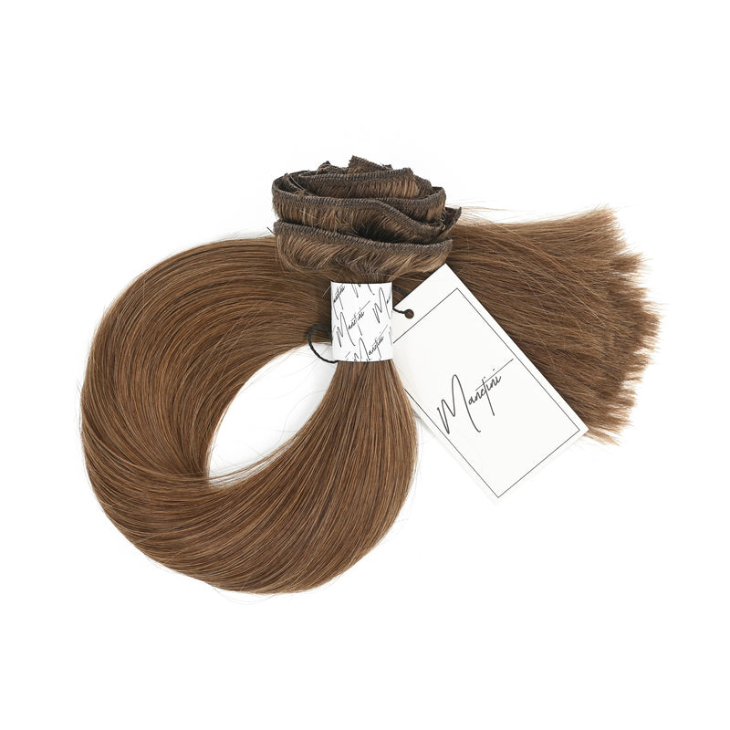 MANETINI CLIP-IN HAIR EXTENSIONS (#10) MOCHA LIGHT - Manetini