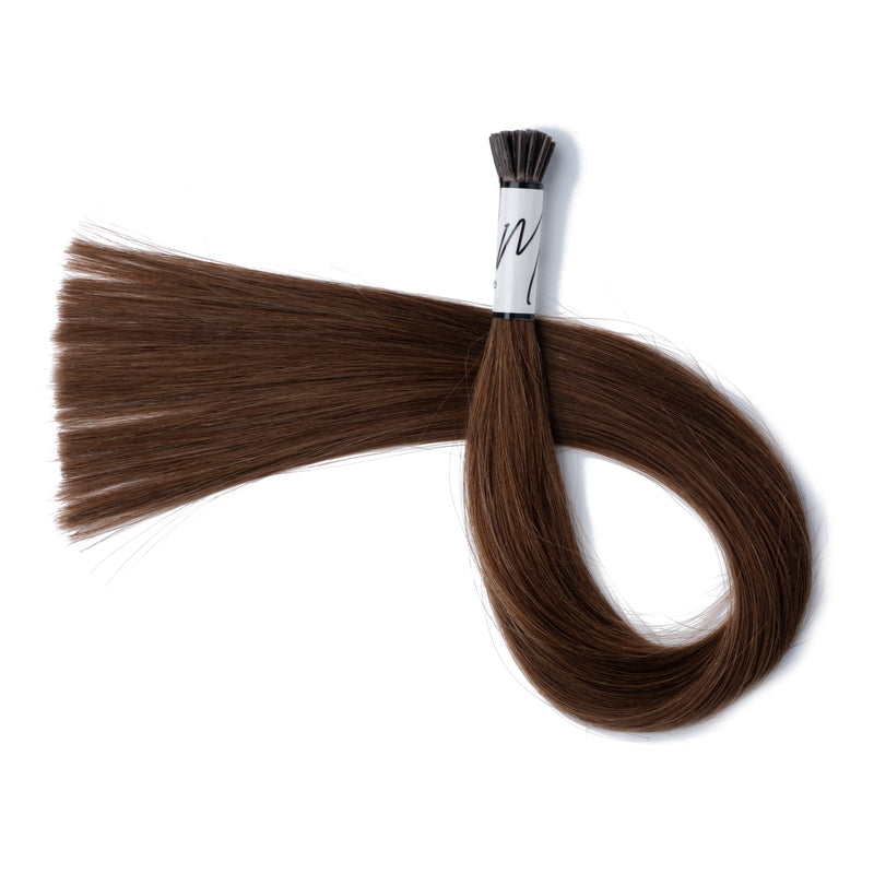 MANETINI I-TIP HAIR EXTENSION (#8) HOT CHOCOLATE - Manetini