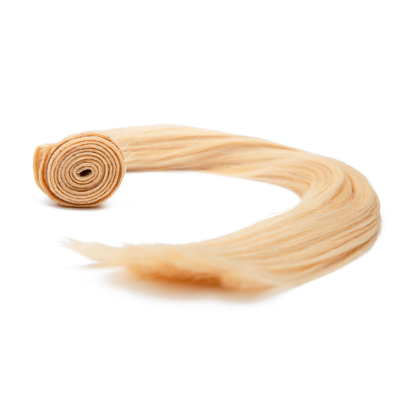 MANETINI WEFT HAIR EXTENSION (#613) WARM LEMON - Manetini